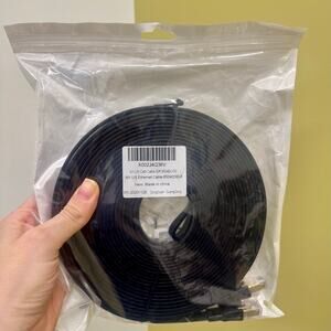 Cat 8 Ethernet Cable 50 ft High Speed Flat NEW BLACK Internet Gaming PC Router